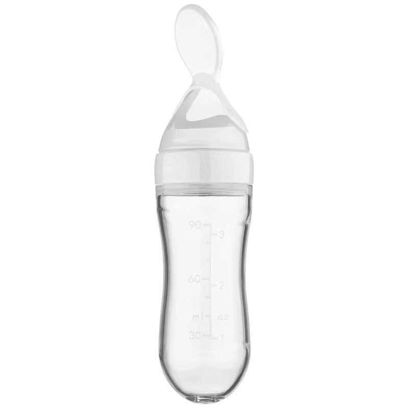 Baby Silicone Squeeze Spoon Feeder