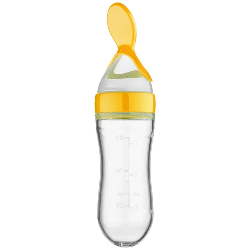 Baby Silicone Squeeze Spoon Feeder