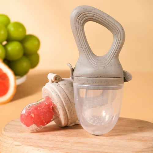 Baby Silicone Fruit Feeder & Teether (5-in-1 Set)