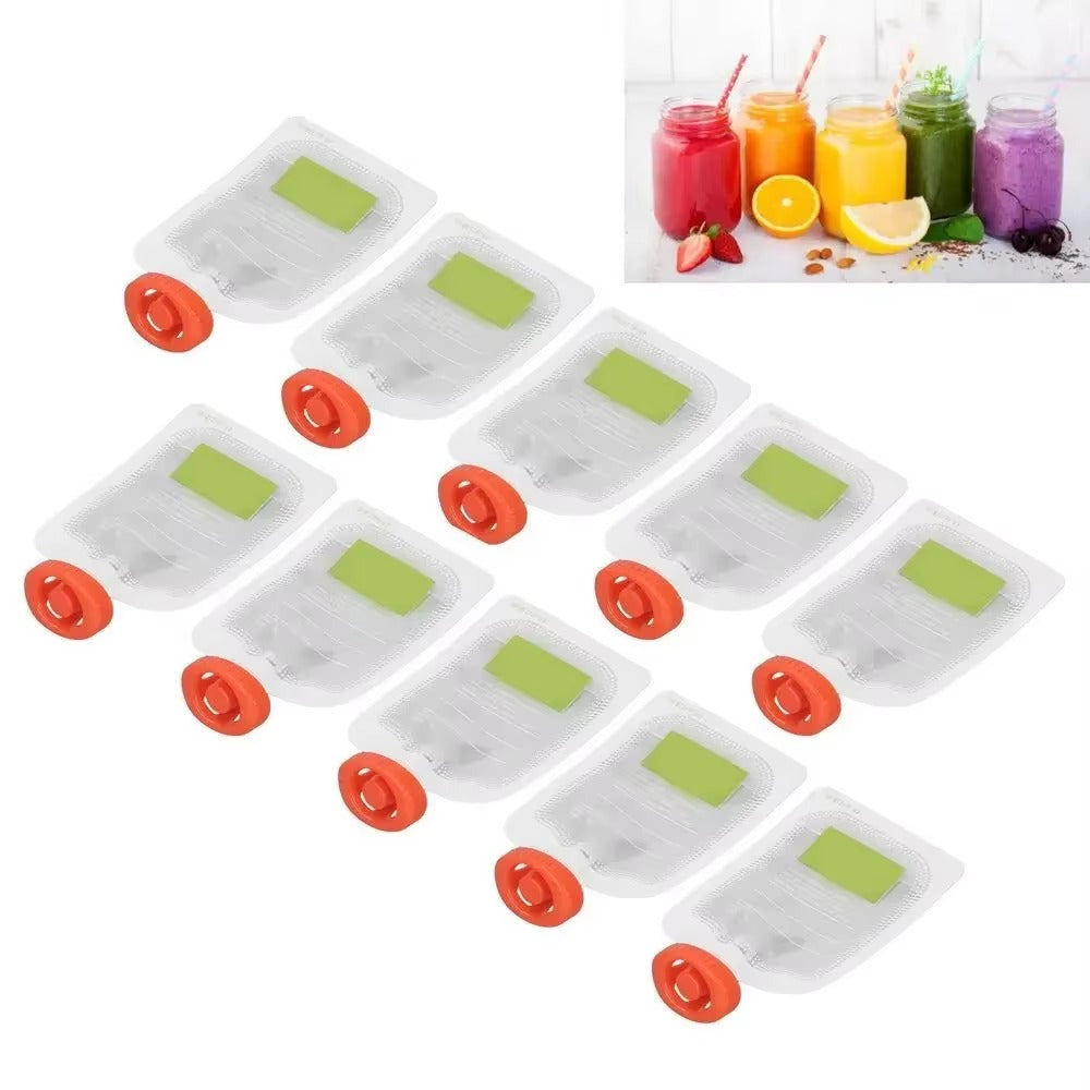 Reusable Baby Food Pouches – Set of 10